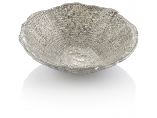 Bowl "Diamante", Silver, D=18 cm, 1 pc.