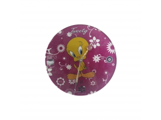 Clock for children  "Tweety", Fucsia, 31cm, 1 pc.