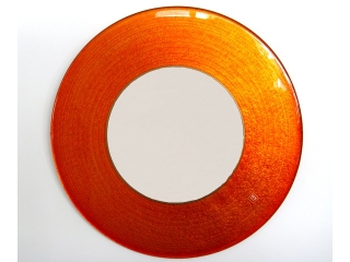 Mirror "Ali Baba", Orange, Ø 45cm, 1 pc.