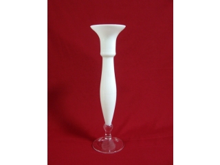 Candlestick "Black Queen", White, 31.5 cm, 1 pc.