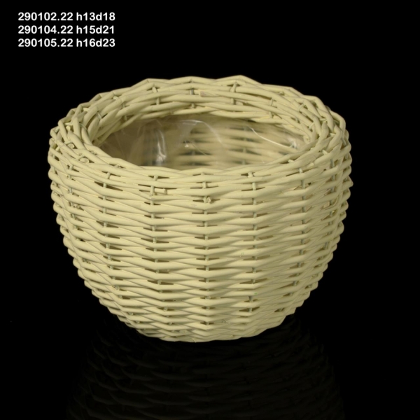 Cos Impletit H16 D23 Lt Yellow 1 Buc Vessels Pots Baskets