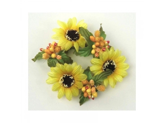 Coronita "Daisy" (S) D8cm, Yellow, 1 buc