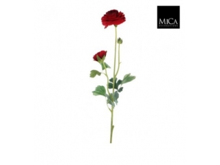 Floare artificiala"Ranunculus" L71 RED,1 buc