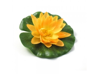 Floare artificiala ”Lotus” d14 cm, yellow, 1 buc