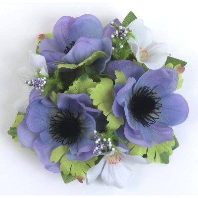Coronita "Anemone" D12cm ,Blue, 1 buc, Wreaths, 