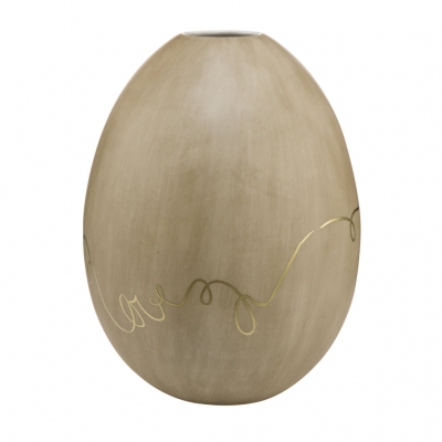 Vaza "Egg" Golden Grey, 17 cm, 1 buc, Vase, 
