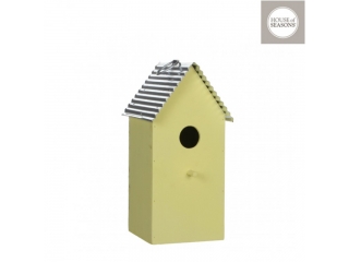 Decor de agatat "birdhome", yellow L13xW15xH28cm, 1 buc.