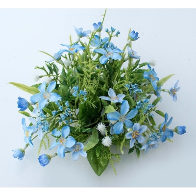 Coronita "Blossom" (S) Blue/Green, 1 buc, Coronite  artificiale, 