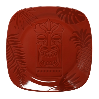 ”Aztek RED” Platou patrat, 17 cm, 1 buc, AZTEK, 