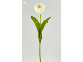 Floare artificiala "tulipano " h43cm,white,1 buc.
