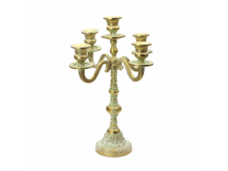 Candelabru din inox cu 5 ramuri "ANTIQUE GOLD"  27*11*38 cm, 1 buc