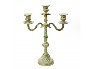 Candelabru din inox cu 3 ramuri "ANTIQUE GOLD", 27*11*37 cm, 1 buc