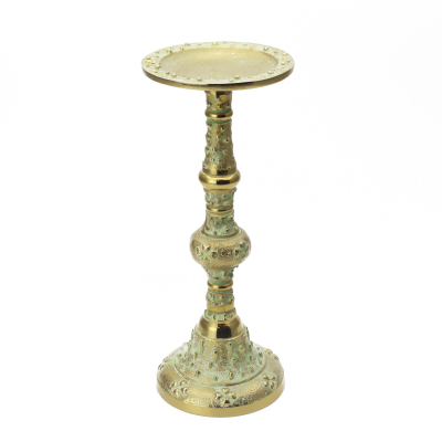 Candelabru din  inox  "ANTIQUE GOLD", 10*10*25 cm, 1 buc, Sfeșnice și Candelabre, 
