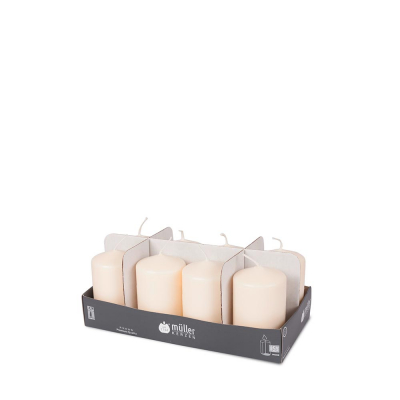 Set lumânări - pilon "Vanilla" 120/60 mm, 8 buc, "BSS", 
