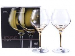”Amoroso” Set pocale vin 280 ml, 2 buc