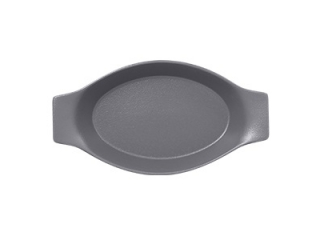 "Neo fusion"Platou oval cu doua minere t/rezistent 20cm.Gray 1buc.