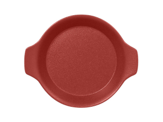 "Chefs fusion"Platou rotund cu doua minere t/rezistent 16cm. Dark red 1buc.