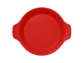 "Chefs fusion"Platou rotund cu doua minere t/rezistent 16cm. Red 1buc.