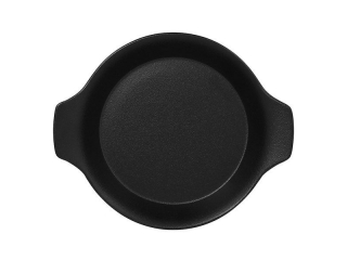 "Chefs fusion"Platou rotund cu doua minere t/rezistent 16cm.Black 1buc.