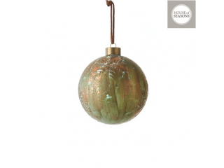 Glob "Ornament", d7cm, Copper, 1pcs
