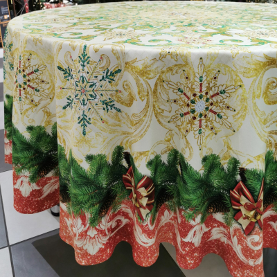  Fata de masa rotunda Christmas, d220cm,1 buc, Tablecloths, 