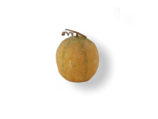 Fruct artificial "Pepene galben", D13.5 cm, 1 buc