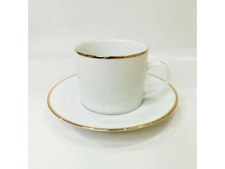 "Gold Line"Cana ceai cu farfurioara c-8,3 cm s-16,2 cm, 260 ml, 1 set.