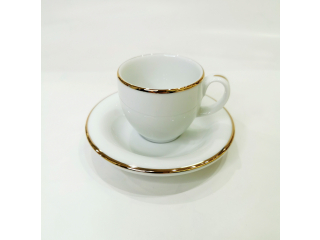 ”Opus Gold" Cana p/u cafea cu farfurioara, c-6,2cm s-11,6 cm, 1 set