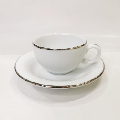 "Opus Platinum" Cana p/u ceai cu farfurioara, c-9,2 cm s-15,9 cm, 1 set, Seturi de căni cu farfurii , căni, 