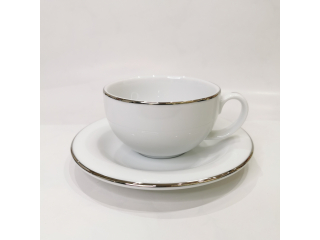 "Opus Platinum" Cana p/u ceai cu farfurioara, c-11 cm s-17,9 cm, 1 set