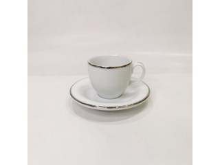 "Opus Platinum" Cana p/u cafea cu farfurioara, c-6,2cm, s-11,6 cm 1 set