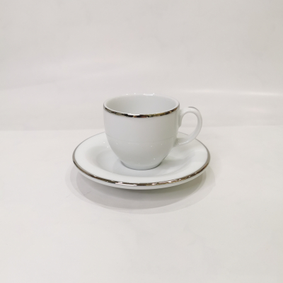"Opus Platinum" Cana p/u cafea cu farfurioara, c-6,2cm, s-11,6 cm 1 set, Seturi de căni cu farfurii , căni, 