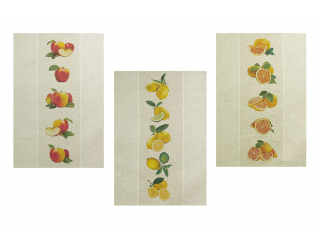 Set prosoape Fructe 49*70 cm, 3 piesa