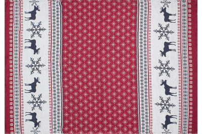 Cuvertura Laplandia, rosie, impachetare cadou  160*110, 1 buc, Christmas Collection , 