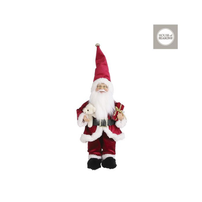 Figurina "Santa" Red, 18x10xh30cm, 1 buc., Decor Christmas, 