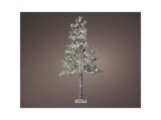 Brad inzapezit Snowy pine, warm white, micro LED- 72L,h150 cm, 1 pcs