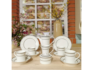 ”Fine Dine-Silvia" Set pentru ceai/cafea, 12 pers., 33 pcs.