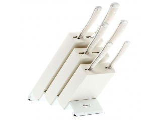 "CLASSIC IKON CREME"  Set cutite cu suport de lemn, 6 piese.