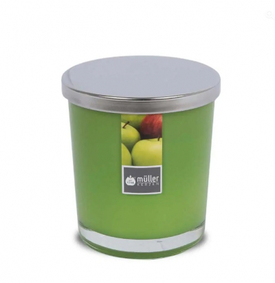 Luminare parfumata in pahar "Juicy Apple" 110/95 mm, 45h, 1 buc, Luminari parfumate, 