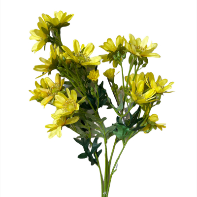 Floare artificiala "Crisantemina" h75 cm,yellow, 1 buc., Искусственные цветы, 