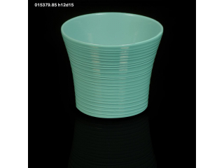 Vaza  "Righe" Turchese H12 D15 , 1 buc