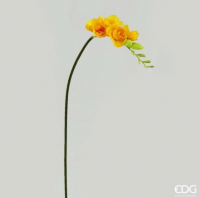 Floare artificiala "Fresia" h56cm, yellow, 1 buc., Flori artificiale, 