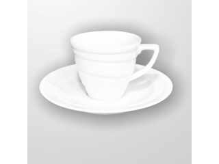 "White" Cana p/u ceai cu farfurioara , 150ml. 2 pcs