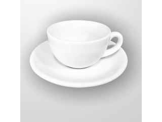 "White" Cana p/u cafea cu farfurioara, 100ml, 2pcs