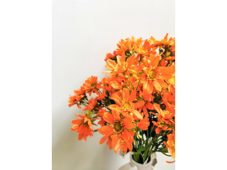 Floare artificiala "Crisantemina" h75 cm,orange, 1 buc.