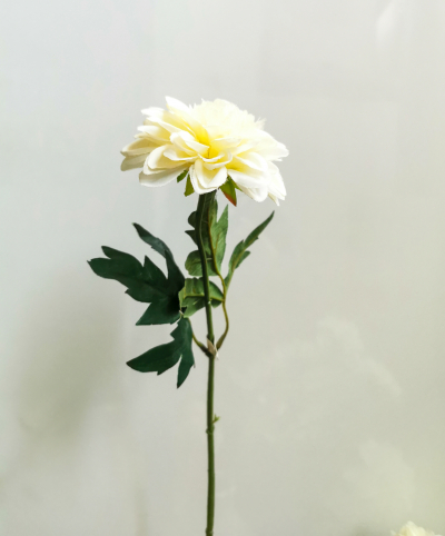 Floare artificiala "Dalia" h45cm, ivory,1 buc., Artificial flowers, 