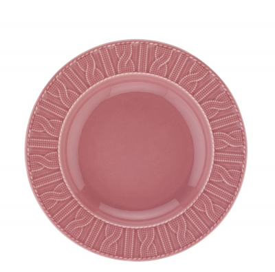 "Selanik " Farfurie adinca, roz, 22 cm, 1 pcs.,  Sale Ceramic collection, 