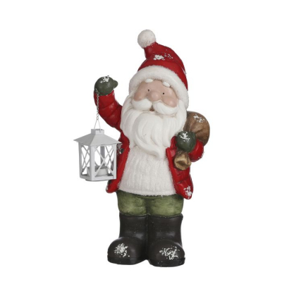 Figurina "Santa" Red, 22,5x16xh45cm, 1 buc., Decor Christmas, 