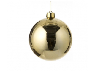 Ornament ”Ball”, champagne ,d 20cm,1 buc