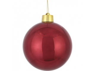 Ornament ”Ball”, red ,d15cm,1 buc
